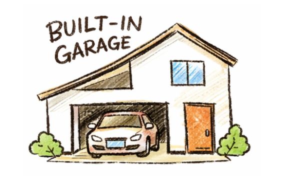 ビルトインガレージの追加<br /><small>※土屋建設の参考画像です</small>